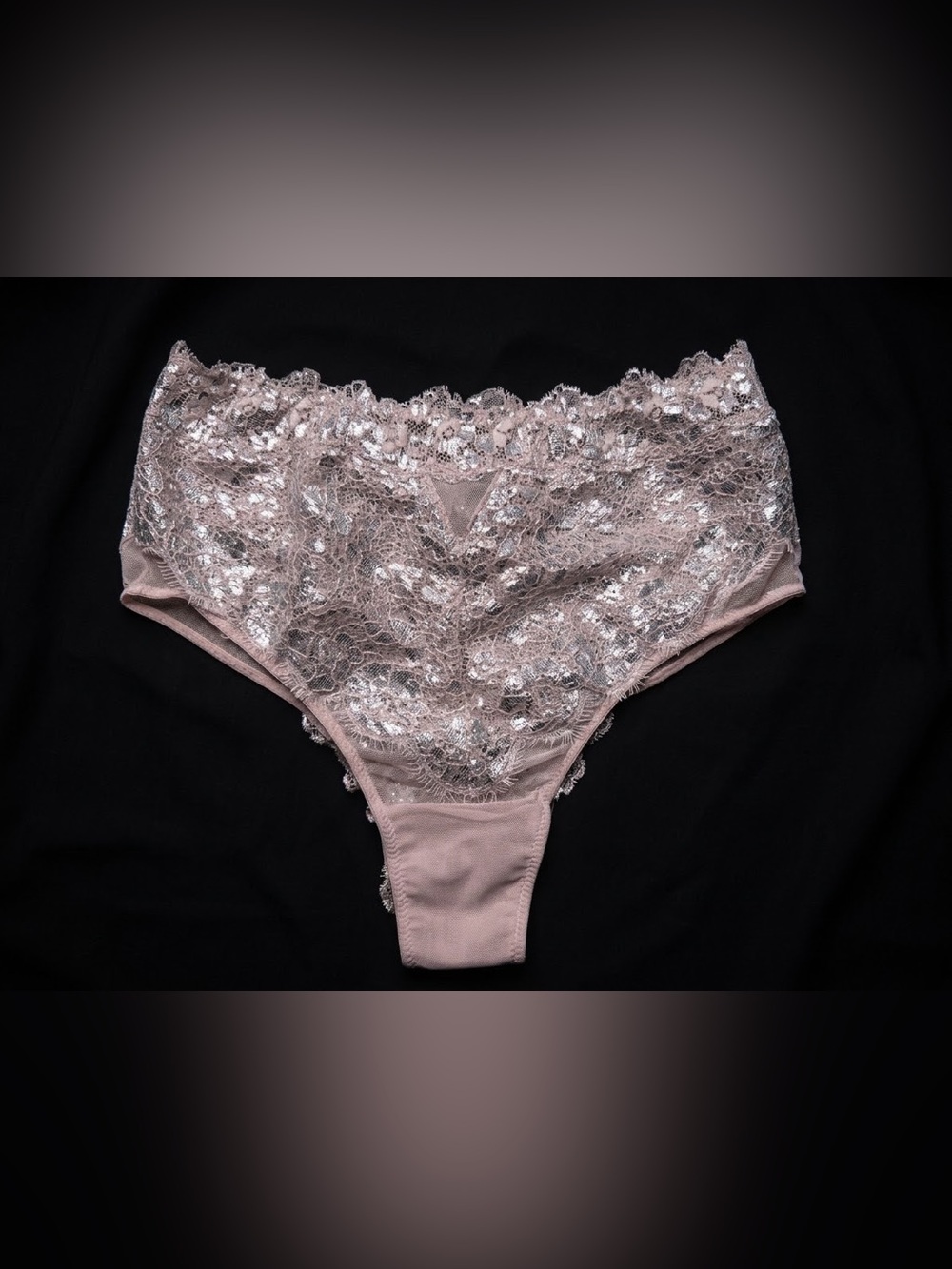 NWT VICTORIA'S SECRET Pink Metallic Dream Angels High Waist Panties Size M